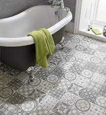 Lofthouse Grey Matt Patchwork Ceramic Wall Floor Sample Tile L 331mm W 331mm B Q For All Your Home A Patchwork Tiles Bathroom Tile Floor Patchwork Tiles