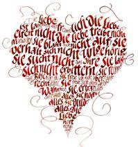Wunderbar Kalligrafie Das Hohe Lied Der Liebe Kalligrafie Schone Schrift Kalligraphie