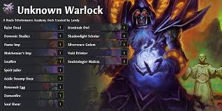 Warlock is one of 10 classes in hearthstone. Duels Warlock Souls Scholomance Academy Hearthstone Decks Out Of Cards