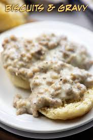 Biscuits And Gravy Without Sausage Homemade Biscuits And Gravy Just Like My Grandma Always Made This Sausage Gravy Tastes Amazing But I Sausage Gravy Biscuits And Gravy Homemade Sausage Gravy