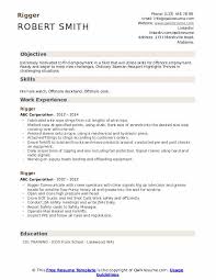 Use paper and font that match your resume to make a consistent application package if including items with the cover letter such as a resume, references or writing samples, use one of the following notations below your name: Rigger Resume Samples Qwikresume