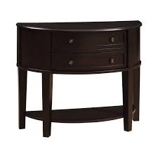 Maybe you would like to learn more about one of these? 2 Drawer Demilune Shape Console Table Cappuccino Coaster F