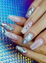 faded french glitter nail art designs