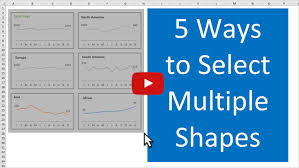 5 Ways To Select Multiple Shapes Excel Campus