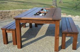 Patio Design Wood Patio Table Designs And Outdoor Furniture Ideas Is Also Kind Of Plans With Regard To Woode Wooden Outdoor Table Outdoor Table Plans Diy Patio
