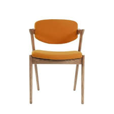 Model 42 Flap Back Dining Chair Orange Ash Dining Chairs Orange Dining Chairs Midcentury Modern Dining Chairs