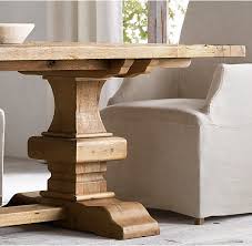 The finish is up to you! Reclaimed Russian Oak Baluster Rectangular Extension Dining Table Dining Table Wood Table Design Table Furniture