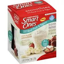 Smart ones dessert (1 serving). Smart Ones Smart Delights Smoothies Strawberry Banana Thaw Go Cup Fruit Drinks Juices Martin S Super Markets