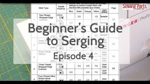 Beginners Guide To Serging Ep 4 Overlock Stitch Intro To Tension