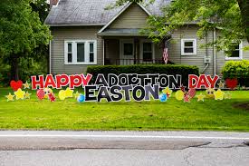 Happy Adoption Day Yard Sign Adoption Day Yard Signs Adoption Announcement