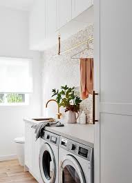 Bathroom laundry room combo what if you only have just one room again for holding one activity but later you consider need more room for holding another activity and i think have one solution for you the combo styles like this amazing ideas of bathroom laundry room combo very effective for you people if you have small house and want to hold one room for bring. Laundry In Bathroom Clever Storage Ideas To Make The Combo Work Laundry Bathroom Combo Laundry Room Bathroom Modern Laundry Rooms