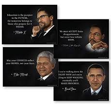 Biography of martin luther king, jr. Buy Black History Posters Set Men In Black History Decorations Includes Obama Poster The Mandela Poster Martin Luther King Poster And Malcolm X Poster 13x18 Non Laminated Online In Qatar B0856315s9