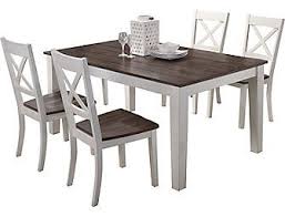 A La Carte White 5 Piece Table Set Large Wood Dining Room Set Furniture Mattress Furniture