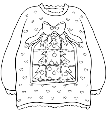 There are some amazing colouring pages and books for adults at the moment and as it is the festive season, i am all about christmas. Free Ugly Christmas Sweater Coloring Pages Printable