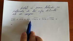 Imediat ce gasim o cifra mai mare, respectiv mai mica decat cea gasita anterior, maximul, respectiv minimul se vor muta, astfel incat max1 va fi cel mai mare se realizeaza asemanator cu algoritmul de aflare a cifrei maxime si a cifrei minime. Suma Numerelor Naturale De Trei Cifre Distincte Este Numar Compus Youtube