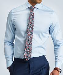 Black And White Floral Dress Shirt Mens Our Wedgwood Blue Cutaway Shirt And Dark Orange Floral Tie Simplicity And Creativity Combined Mens Shirt And Tie Shirt And Tie Combinations Mens Floral Tie