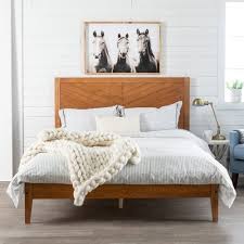 Caramel Chevron Solid Wood Queen Bed Caramel Chevron Solid Wood Queen Bed Pier 1 Imports The Post Caramel Chevron Solid Bed Frame Bedroom Design Furniture