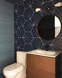 Go Big Or Go Home With Our Electra Grande Porcelain Tile This Powder Room Looks Magnificent With Our Bathroom Interior Design Powder Room Decor Bathroom Decor