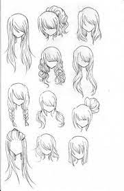 Image Result For How To Draw Curly Anime Hair Realistic Hair Drawing Realistic Drawings How To Draw Hair