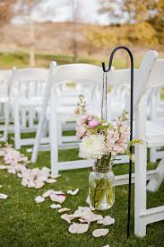 Wedding aisle with mason jars. 23 Mason Jar Ideas From Real Weddings Martha Stewart