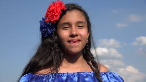 Smiling Girl Wearing Traditional Colombian Stock Footage Video 100 Royalty Free 13714010 Shutterstock