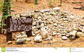 Site Of Henry David Thoreau S Cabin On Walden Pond Stock Image Image Of Horizontal Henry 29453095