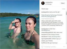 Hasil gambar untuk wulan guritno seksi bikini