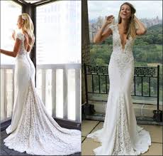 Preise vergleichen und bequem online kaufen! China Spitzen Spandex Brautkleider V Ausschnitt Spitze Boho Strand Hochzeit Kleider By1612 Kaufen Hochzeitskleid Auf De Made In China Com