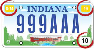Indiana the hoosier state personalized flag license plate. Bmv Registration Plates Indiana S Standard License Plates