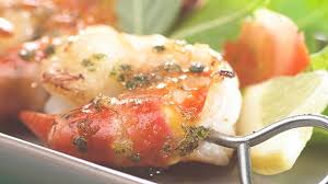 Brochette Scampi Au Beurre Ail Et Citron Brochette Recette Poisson Cuisine