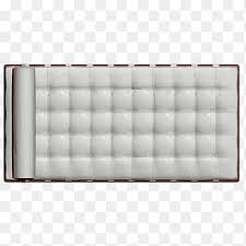 Barcelona chair of ludwig mies van der rohe. White Ceramic Tile Barcelona Chair Couch Daybed Room Bed Top View Furniture Rectangle Png Pngegg