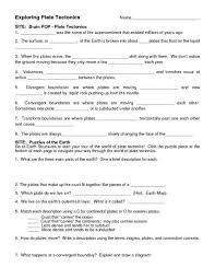 Exploring Plate Tectonics Worksheet Lesson Planet Lesson Planet Plate Tectonics Middle School Lesson Plans