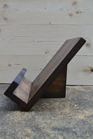 Rustic Cookbook Holder Ipad Tablet Stand Bricolaje Madera Mueble Tv Madera Decorar Casas Pequenas