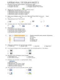 Program pengolah angka disebut juga. Latihan Soal Tik Kelas 8 Paket 2 Pdf