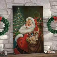 Check spelling or type a new query. East Urban Home Santa Claus Painting Print On Canvas Reviews Wayfair