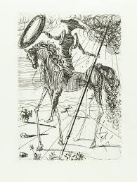 Salvador Dali Don Quichotte Original Etching By S Dali 1966 Dali Art Salvador Dali Dali Paintings