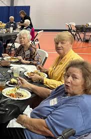 Mary Lou Tague Kraus, Nancy Tague Platz, Connie Ward at 2024 GHS Alimni  Banquet.