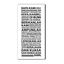 Berkatilah kami semua yang di kelas ini. Gambar Doa Bapa Kami