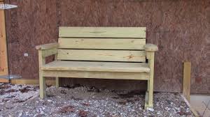 This may look like your traditional garden bench, but the details make all the difference. Easy Homemade Garden Bench Youtube