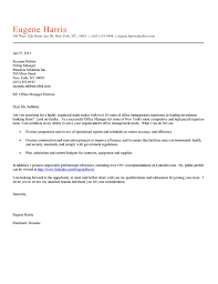 Office Manager Cover Letter Example