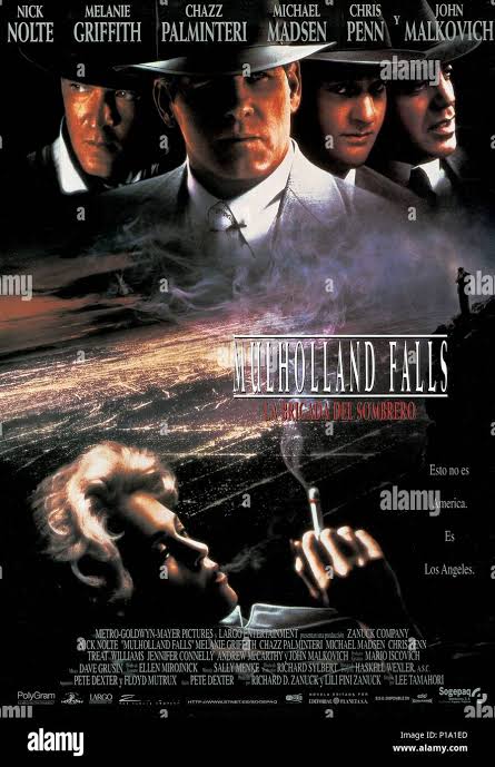 Original Film Title: MULHOLLAND FALLS. English Title: MULHOLLAND FALLS.  Film Director: LEE THAMAHORI. Year: 1996. Credit: METRO GOLDWYN MAYER /  Album Stock Photo - Alamy