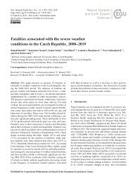 Vacations, art and culture, history, events, nature, lakes, mountains, golf, sci, boating, thermal spas, sports and adventure Pdf Fatalities Associated With The Severe Weather Conditions In The Czech Republic 2000 2019