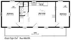 3 bay carriage house plan with shed roof in back. 12 Best 14x40 Ideas Shed Homes Tiny House Plans Tiny House Floor Plans
