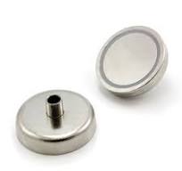 N42 Neodymium Pot Magnet with M8 Thread - 209.47lbs Pull