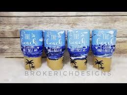 5 Beach Tumbler Using Acrylic Paints Youtube Beach Tumbler Tumbler Using Acrylic Paint