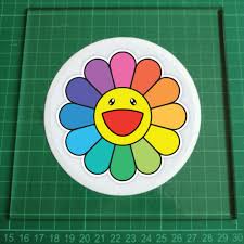 Takashi murakami art murakami artist murakami flower pop art superflat acid art flower skull face painting designs aesthetic pastel wallpaper. Car Decal Takashi Murakami Rainbow Flower Only A Few Pcs Available 11cm Diameter Free Normal Mail Design Craft Art Prints On Carousell