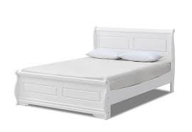 A standard double bed frame will be both longer and wider than the mattress, so you're going to have to consider that when. White Hudson Bay White Queen Bed Amart Furniture