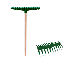 VASSOURA PLASTICA JARDIM DUPLA - VERDE