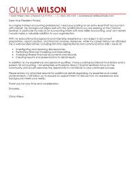 Sample accounting internship resume template. Senior Accountant Cover Letter Sample Tablon