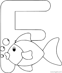 When a child colors, it improves fine. Letter F Coloring Pages Coloringall